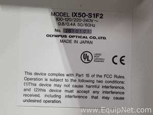 Microscópio Olympus Optical Co Ltd IX50-S1F2