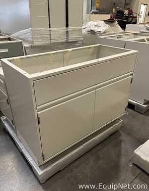 Lot of Lab Storage Counters and Cabinets, Agave and Light Neutral Colors