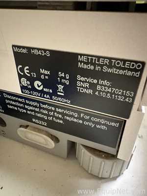Analizador de Humedad Mettler Toledo HB43-S