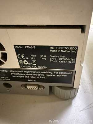 Analizador de Humedad Mettler Toledo HB43-S