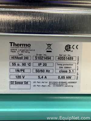 Thermo Electron Corporation HeraCell 240 Double Stack Incubators