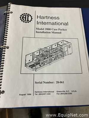 Linhas de Encaixotadora Hartness International 2800