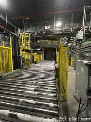 Alvey Series 300 Palletizer With Lantech Stretch Wrapper