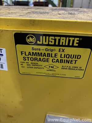Lot Of Four Justrite Flamable Safety Cabinets