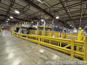 Alvey Model 881 Palletizer and ITW Muller F239 Octopus Pallet Wrapper Line