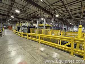 Alvey Model 881 Palletizer and ITW Muller F239 Octopus Pallet Wrapper Line