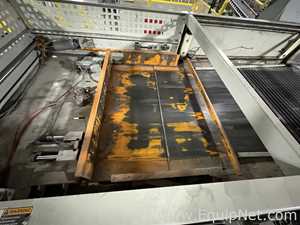 Alvey Model 881 Palletizer and ITW Muller F239 Octopus Pallet Wrapper Line