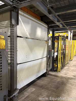 Alvey Model 881 Palletizer and ITW Muller F239 Octopus Pallet Wrapper Line