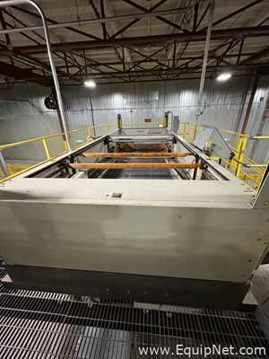 Alvey Model 881 Palletizer and ITW Muller F239 Octopus Pallet Wrapper Line