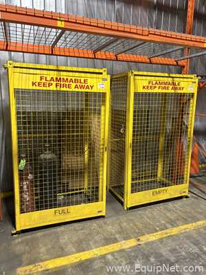 Two Kleton Flamable Canister Safety Cabinets