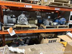Unused Huge Supply Of Plant MRO Including Motors, Gearboxes, Machine Reapir Parts, Most UNUSED/NIB