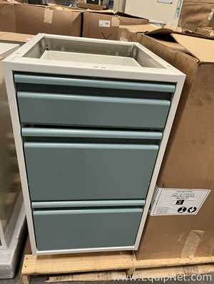 Lot of Lab Storage Counters and Cabinets, Agave and Light Neutral Colors