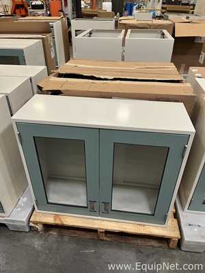 Lot of Lab Storage Counters and Cabinets, Agave and Light Neutral Colors