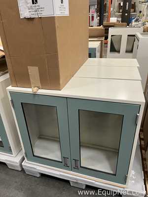 Lot of Lab Storage Counters and Cabinets, Agave and Light Neutral Colors