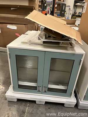 Lot of Lab Storage Counters and Cabinets, Agave and Light Neutral Colors
