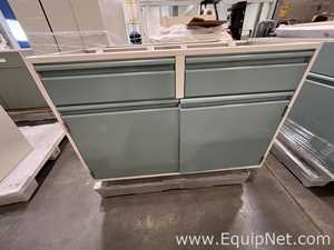 Lot of Lab Storage Counters and Cabinets, Agave and Light Neutral Colors
