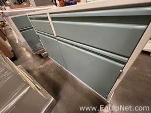 Lot of Lab Storage Counters and Cabinets, Agave and Light Neutral Colors