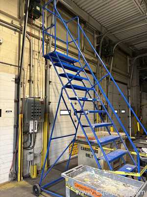 Two Canway Rolling Stairs