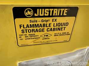 Two Cabinets With Miscelleaneous Repair Parts, One Justrite Flamable Cabinet