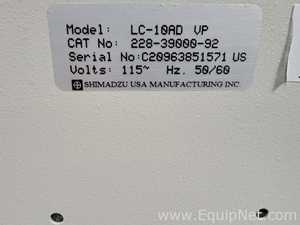 Cromatografía Shimadzu LC-10AD VP