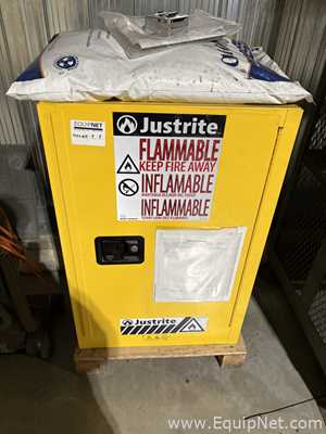 Four Cabinets With Miscelleaneous Repair Parts Including One Justrite Flamable Cabinet