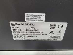 Shimadzu CTO-40C Column Oven with DGU-405 Degassing Unit