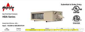 Unused Two Heatco HDA 200 series, Style WX Heaters   New In Box