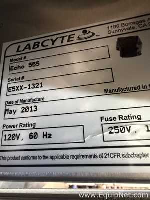 Labcyte Echo 555 Acoustic Liquid Handler