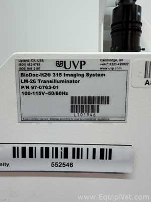 Gerador de Imagens UVP BioDoc-It2 315 Imaging System