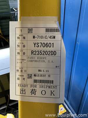 Unused Fanuc M-710iC/45M 6 Axis Multi-Purpose Robot With R-30iB Plus Controller and Pedant