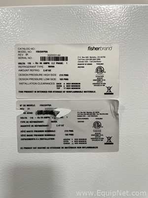 Refrigeradores Fisher Brand FBV20FP8A