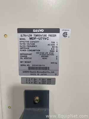 Congelador Sanyo MDF-U71VC