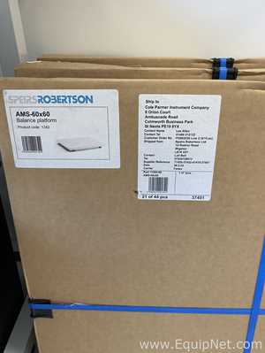 Lot of One Kern PFB 6000-1 and One Ohaus PA2202C Balances with Three AMS Balance Platforms