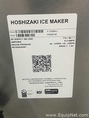 Máquina para Fabricação de Gelo Hoshizaki F-330BAJ