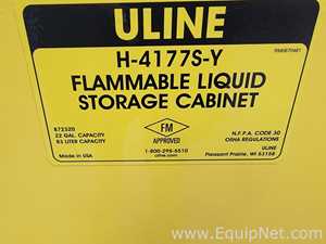 Uline H-4177S-Y Flammable liquid Storage Cabinet