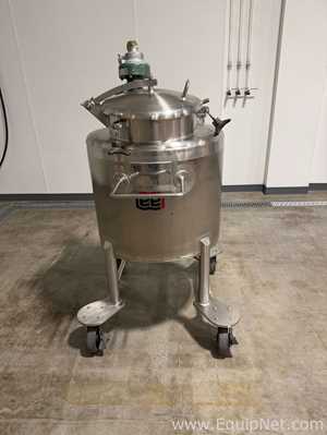 Reator de Aço Inoxidável aço inox Lee Industries, Inc. 60 PB with Lightnin EV1L33A Air Agitator 
