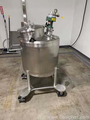 Reator de Aço Inoxidável aço inox Lee Industries, Inc. 60 PB with Lightnin EV1L33A Air Agitator 