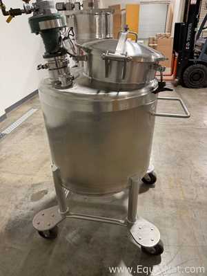 Reator de Aço Inoxidável aço inox Lee Industries, Inc. 60 PB with Lightnin EV1L33A Air Agitator 