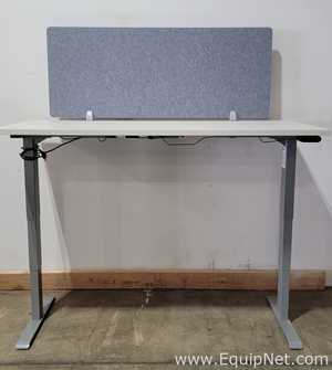 Lot of 2 Haworth Co HAT2-HI-L-XX Electrical Height Adjustable Single Motor Tables