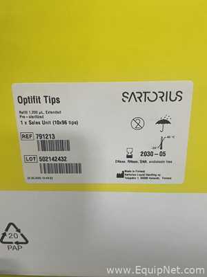 lote de   Consumível Sartorius Optifit Tips