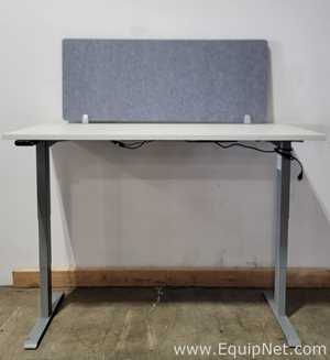 Lot of 2 Haworth Co HAT2-HI-L-XX Electrical Height Adjustable Single Motor Tables
