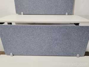 Lot of 2 Haworth Co HAT2-HI-L-XX Electrical Height Adjustable Single Motor Tables