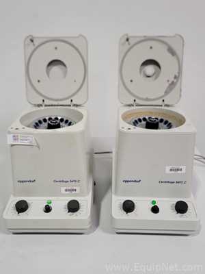 Lote de 2 Centrífuga para laboratorio Eppendorf-Brinkmann Instruments 5415 C