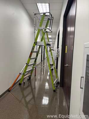Little Giant 19708-146 Safety Cage 2.0 Platform Ladder With Adjustable Outriggers