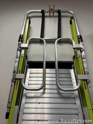 Little Giant 19708-146 Safety Cage 2.0 Platform Ladder With Adjustable Outriggers