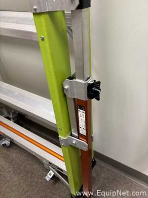 Little Giant 19708-146 Safety Cage 2.0 Platform Ladder With Adjustable Outriggers