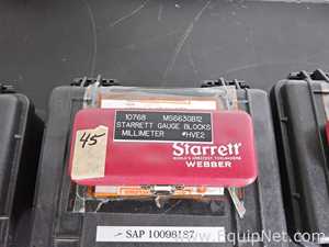 lote de  4 Equipamento para Calibragem Starrett 