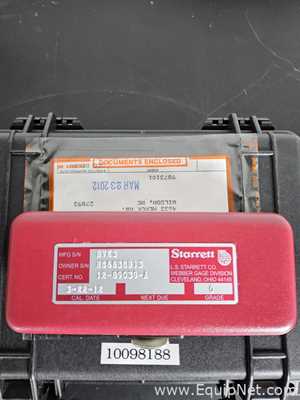 lote de  4 Equipamento para Calibragem Starrett 