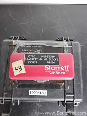 lote de  4 Equipamento para Calibragem Starrett 