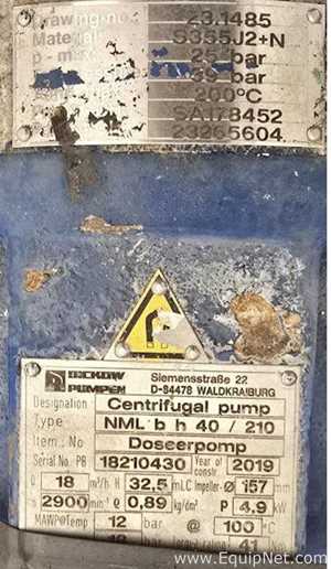 Dickow NML b h 40 / 210 Centrifugal Pump